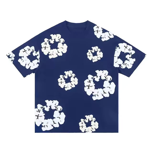 T-Shirt Denim Tears Bleu
